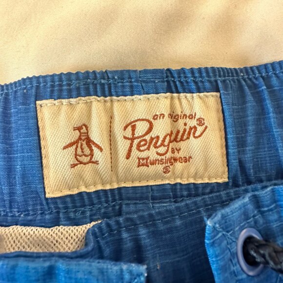 MENS Penguin Block Swim SHORTS ( TURKISH SEA)US MENS SIZE L - Picture 3 of 8